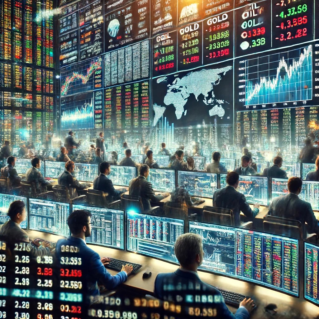 DALL·E 2024-06-15 21.10.59 - A busy trading floor focused on commodity markets, with traders monitoring multiple screens showing real-time data for different commodities like oil,